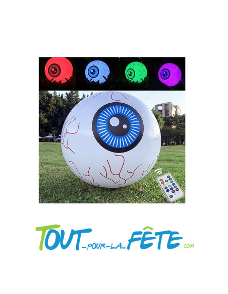 1 ballons plastique Oeil lumineux 40 cm