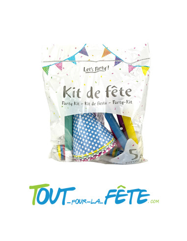 Kit de cotillons / fête pour 5 personnes