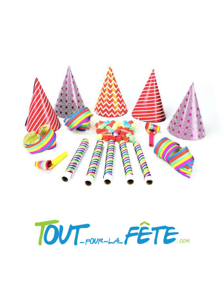 Kit de cotillons / fête pour 5 personnes