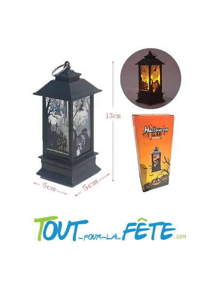 Lanterne LED halloween 13x5 cm