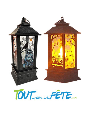 Lanterne LED halloween 13x5 cm