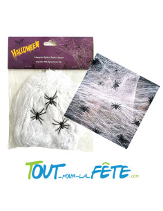 Toile d'araignée 20g + 3 araignées 2