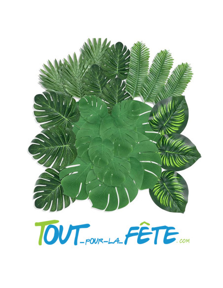 Lot de 44 feuilles artificielles
