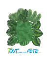 Lot de 44 feuilles artificielles