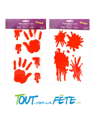 Autocollants gel trace de sang