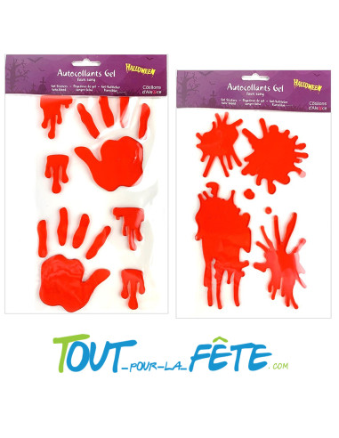 Autocollants gel trace de sang