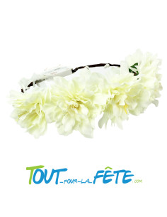 Couronne de fleurs ( rose - blanche ) 2