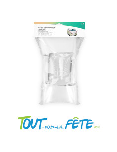 Kit de décoration voiture mariage noeud blanc