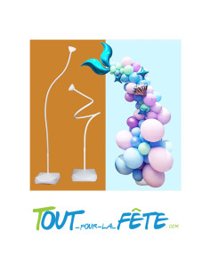 1 support ballon flexible 2.5m +1 support ballon flexible 1.5m