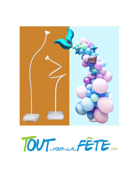 1 support ballon flexible 2.5m +1 support ballon flexible 1.5m