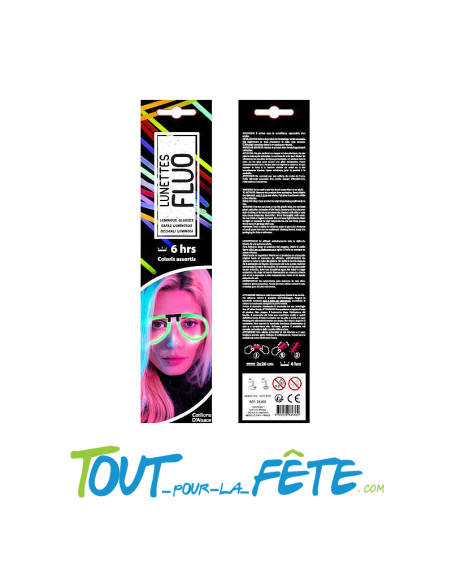 1 paire de lunettes lumineuse couleur aléatoire