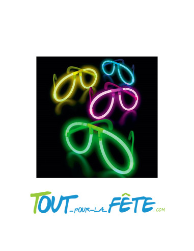 1 paire de lunettes lumineuse couleur aléatoire