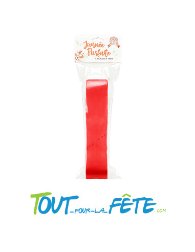 Lot de 4 grands nœuds automatiques métalliques 50mm plusieurs couleurs