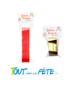Lot de 4 grands nœuds automatiques métalliques 50mm plusieurs couleurs