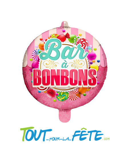 Ballon aluminium Bar a bonbon 45 cm