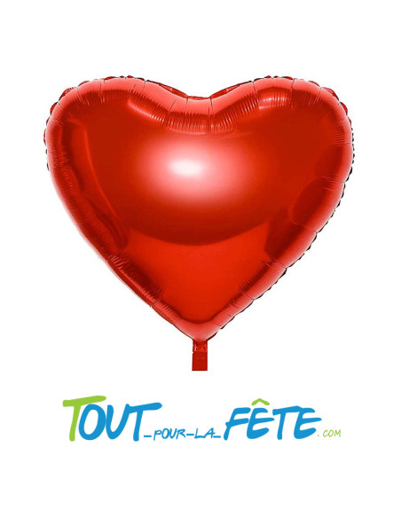 Ballon aluminium coeur rouge 90cm