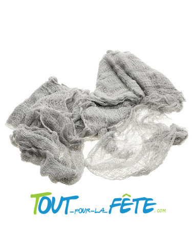 Tissus lambeaux gris 76x183 cm