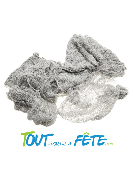 Tissus lambeaux gris 76x183 cm
