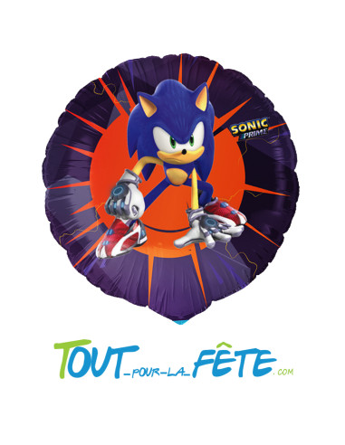 Ballon aluminium rond Sonic 45 cm