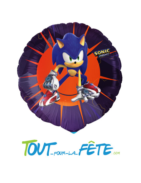 Ballon aluminium rond Sonic 45 cm