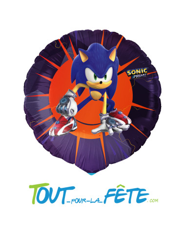 Ballon aluminium rond Sonic 45 cm