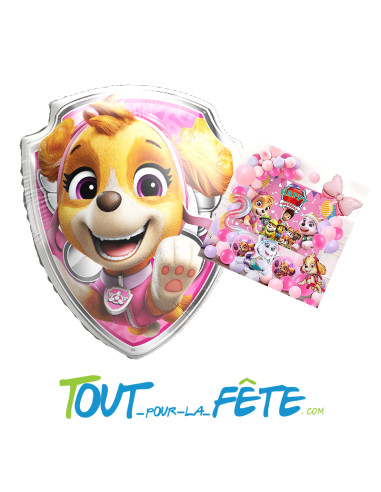 Ballon aluminium Pat Patrouille Skye 68x75 cm
