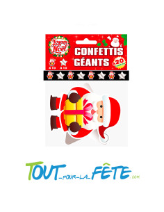 Lot de 20 confettis géants de Noel