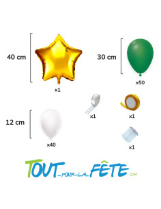 Kit de 91 ballons pour faire un sapin de Noel 2