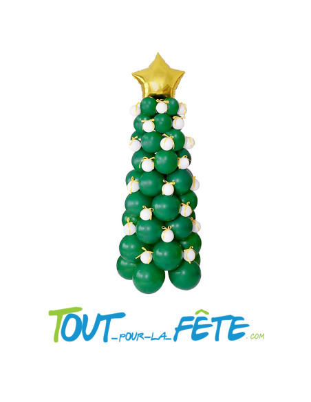 Kit de 91 ballons pour faire un sapin de Noel