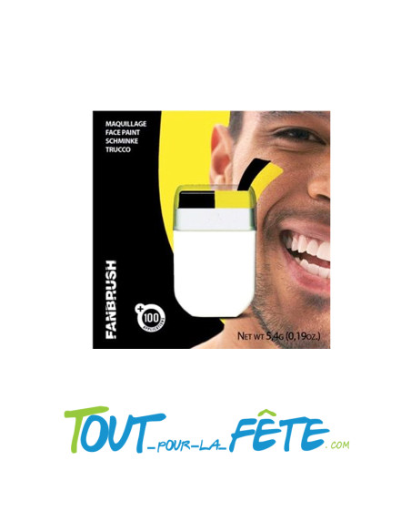 Maquillage de supporter fanbrush jaune et noir