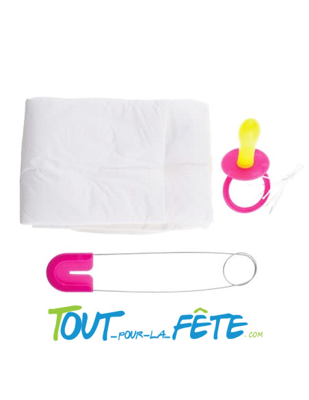 Kit Bébé Couche Jumbo Rose