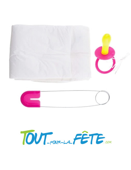Kit Bébé Couche Jumbo Rose