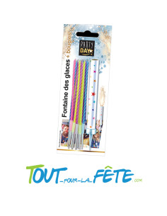 1 fontaine des glaces + 10 bougies colorées 2