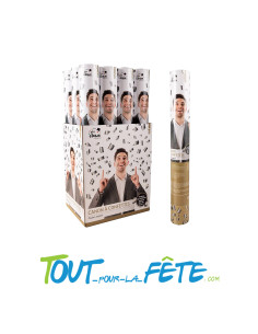 Canon à confettis pétales argent 40 cm 8 mètres de haut 2