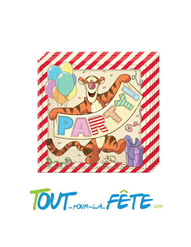 Lot de 20 serviettes en papier Winnie l'ourson ©
