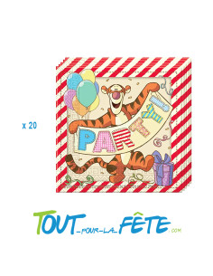 Lot de 20 serviettes en papier Winnie l'ourson © 2