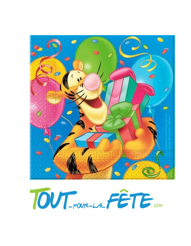 Lot de 16 serviettes en papier Winnie l'ourson ©