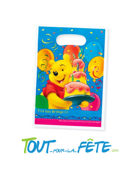 Lot de 6 sacs à cadeau Winnie l'ourson©