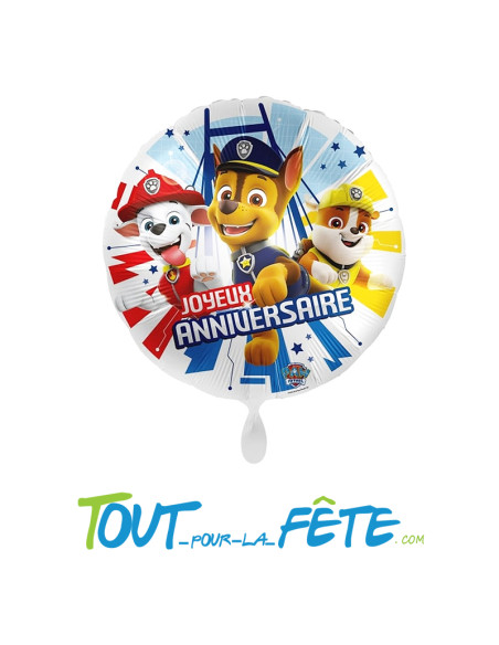 Ballon aluminium La Pat Patrouille© 43cm