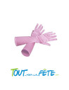 Paire de gants rose 40 cm