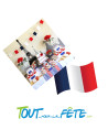 Confettis de Table Bleu, Blanc, Rouge