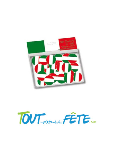 150 confettis drapeau Italie