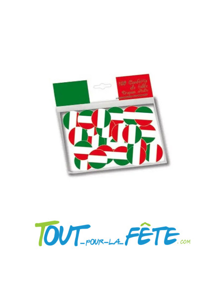150 confettis drapeau Italie