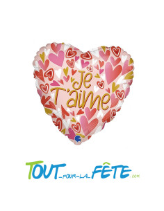 Ballon aluminium coeur "Je t'aime" 2
