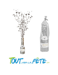 Bouteille lance confettis pailletée - 16 cm 2