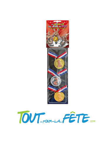 Lot de 3 médailles olympiques zizi