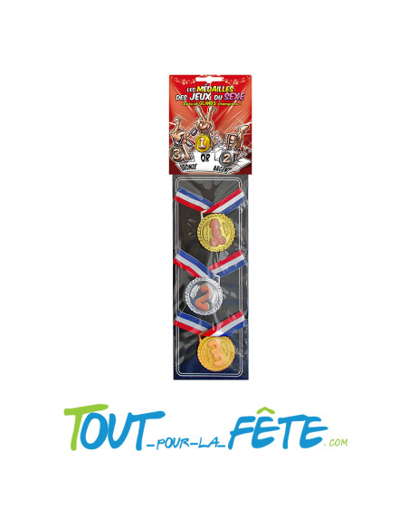 Lot de 3 médailles olympiques zizi