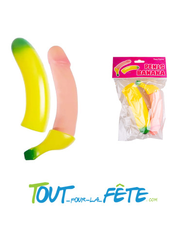 Faux penis banane 18 cm
