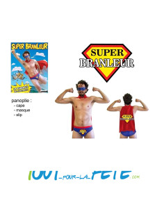 Kit super branleur ( contient un masque - cape - slip )
