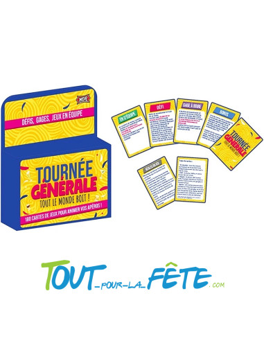 Jeu tournée générale ( 180 cartes de jeux )